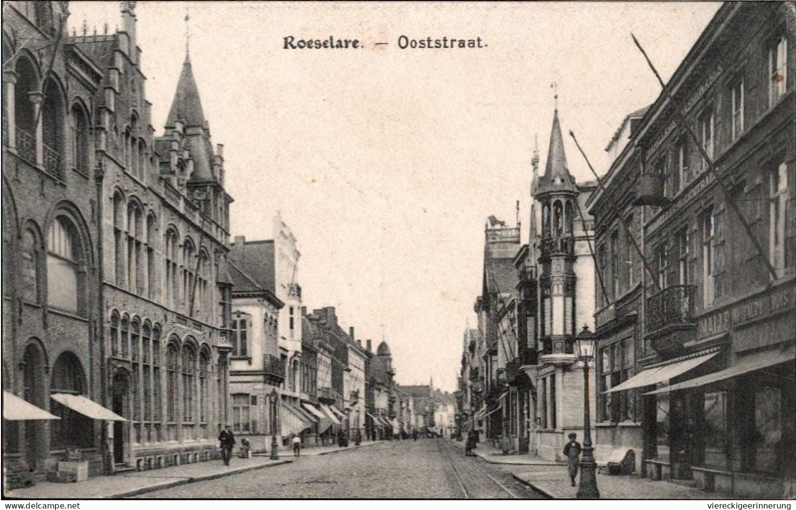 ! Cpa Roeselare, Ooststraat, Feldpost 1917 N. Potsdam Nowawes - Röselare