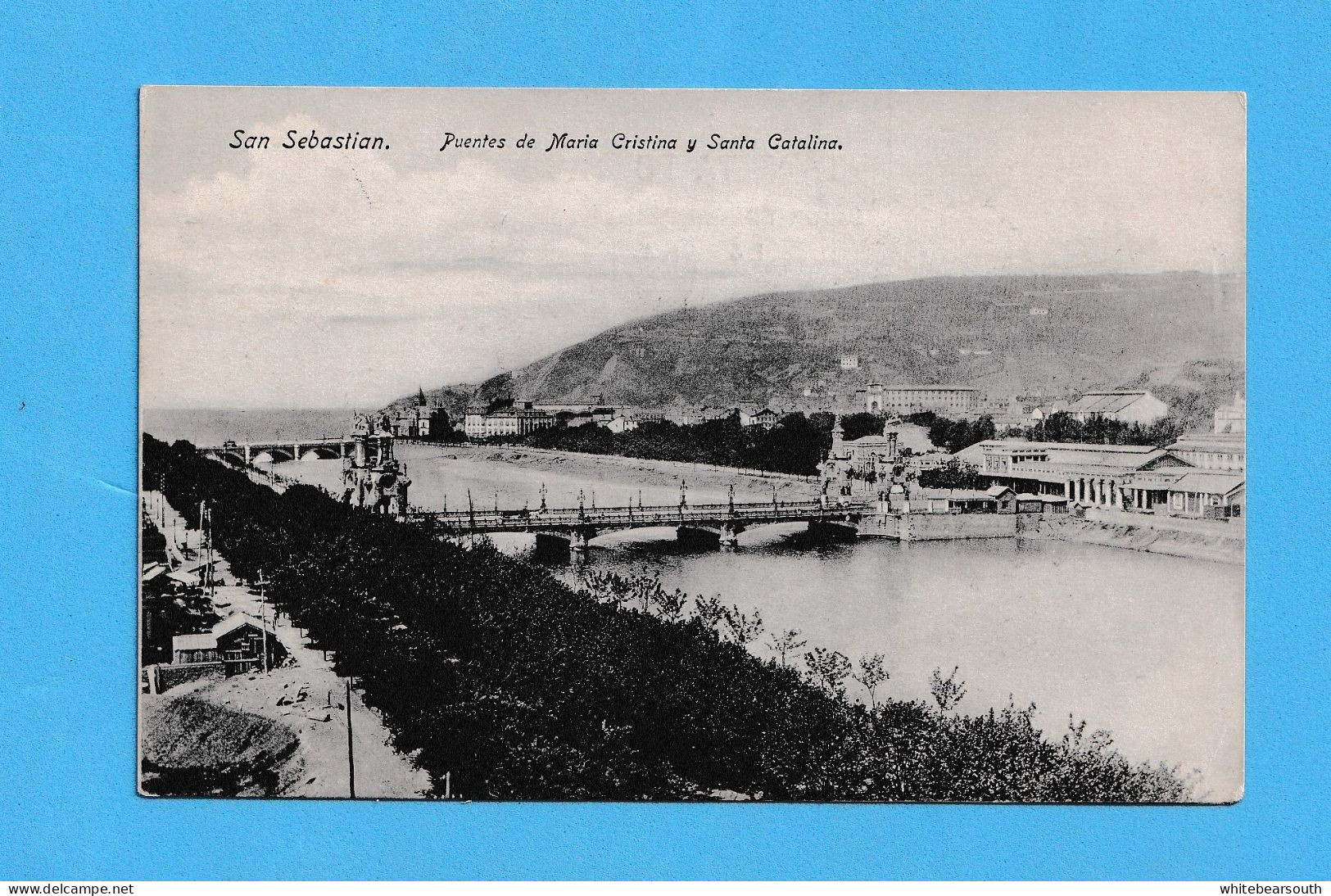 599 SPAIN ESPAÑA SAN SEBASTIAN PUENTES DE MARIA CRISTINA Y SANTA CATALINA POSTAL    POSTCARD - Collezioni E Lotti