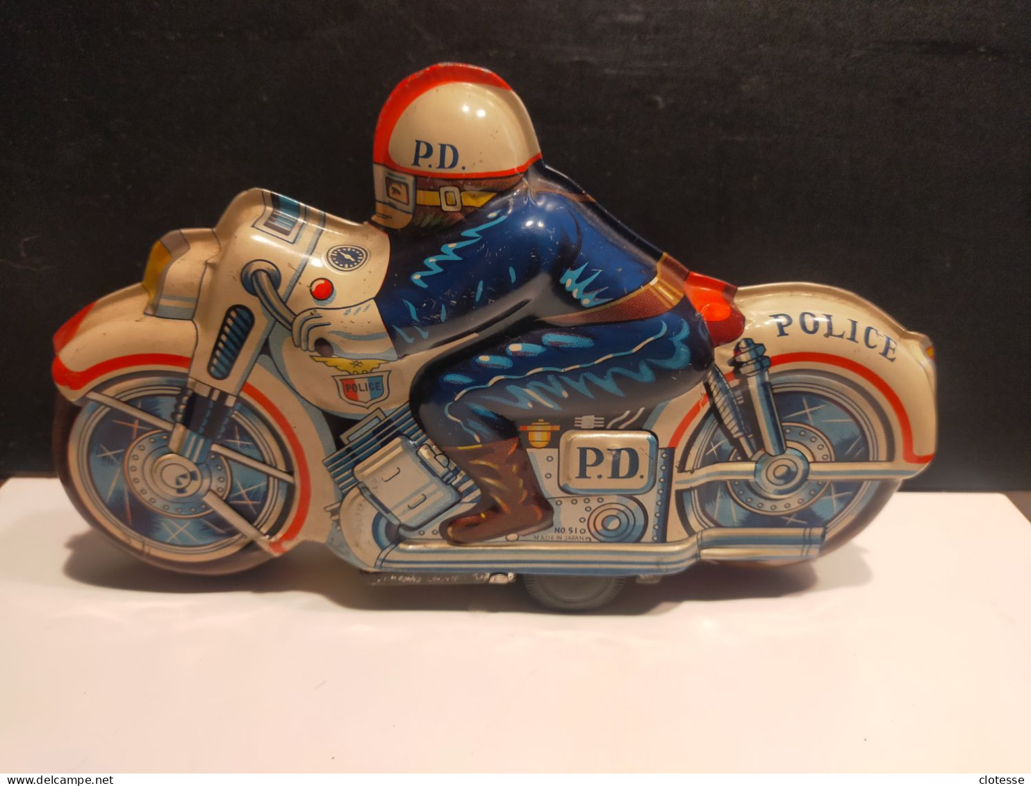 Giochi Anni 60/70 Moto Police Departement - Toy Memorabilia