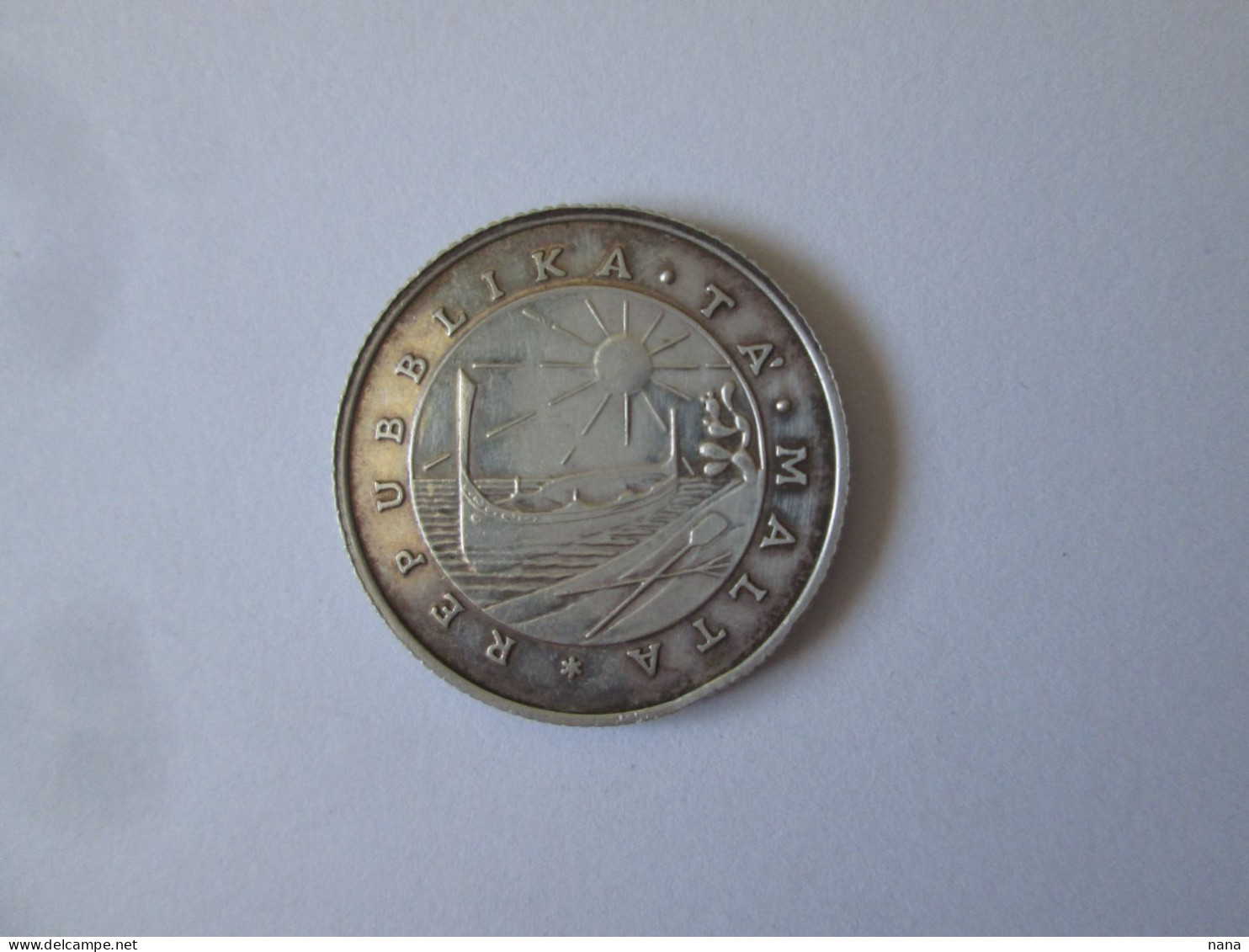 Malta 1 Lira/Pound 1979 Silver Very Nice Coin Evacuation,commemorative:The Last British Forces Left Malta,diam.=23.5 Mm - Malte