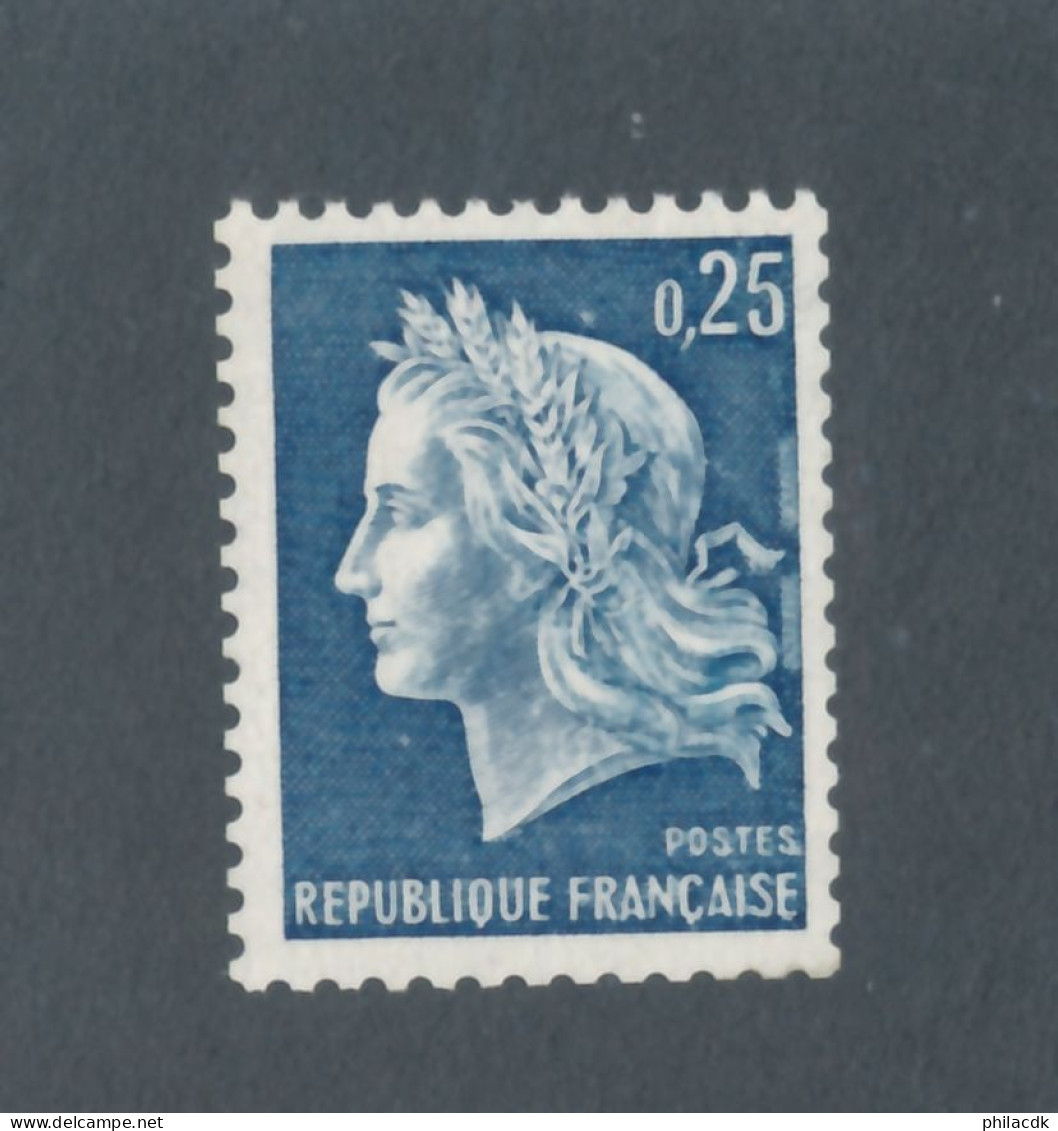 FRANCE - N° 1535a) NEUF** SANS CHARNIERE AVEC NUMERO ROUGE AU VERSO - 1967/69 - COTE : 75€ - Unused Stamps