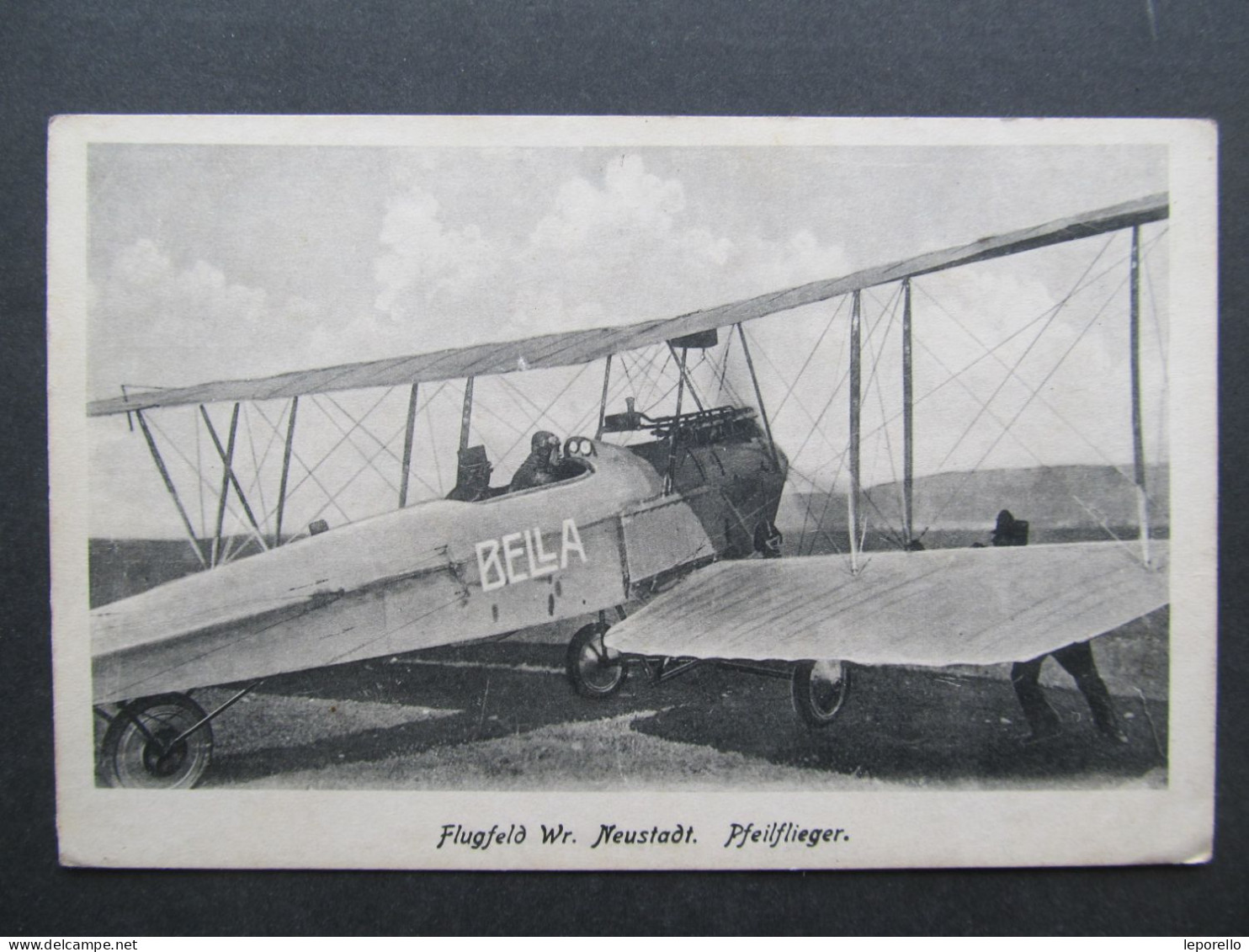 AK WIENER NEUSTADT Flugfeld Airport Flugzeug Ca. 1915  /// D*59342 - Wiener Neustadt