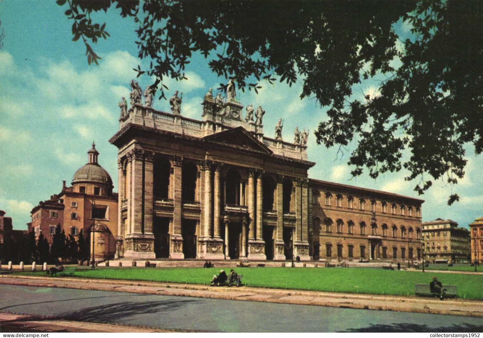 ROME, LAZIO, ARCHITECTURE, CHURCH, PARK, STATUE, ITALY, POSTCARD - Kirchen