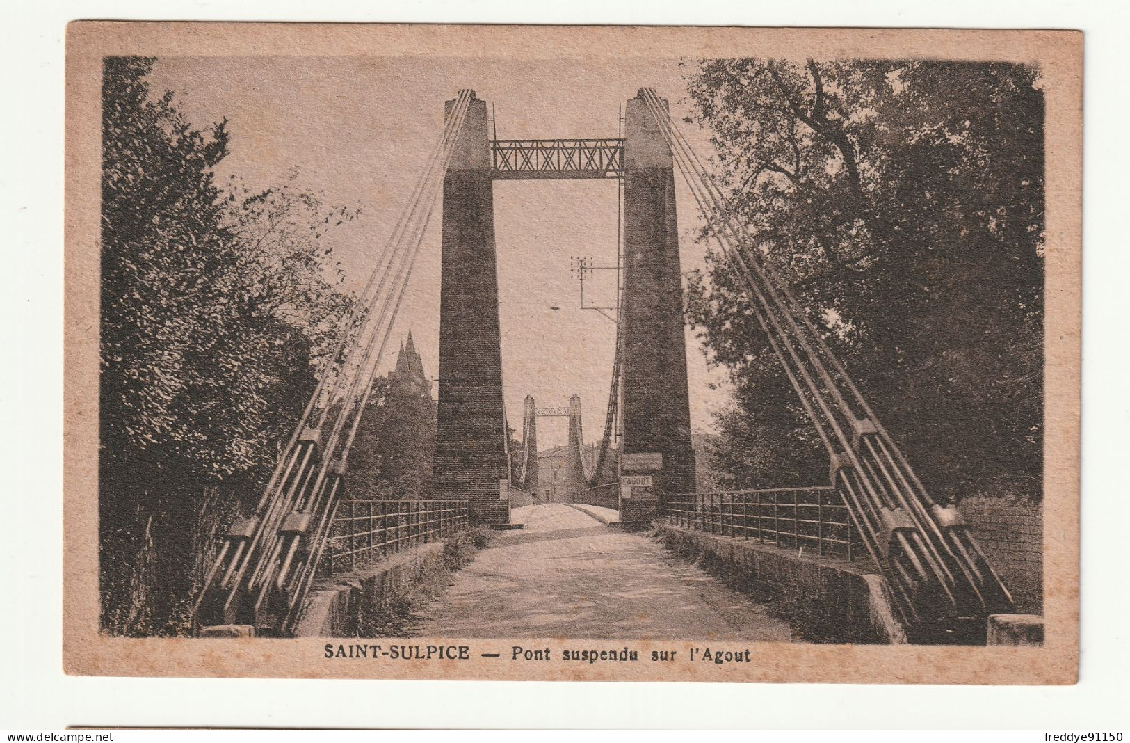 81 . Saint Sulpice . Pont Suspendu Sur L'Agout - Saint Sulpice