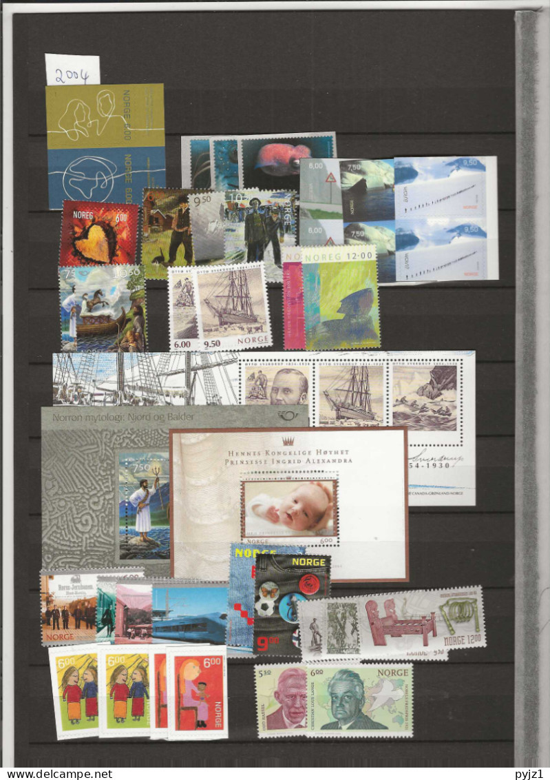 2004 MNH Norway, Year Collection Postfris** - Ganze Jahrgänge