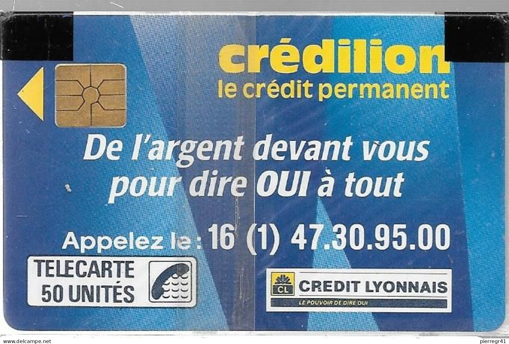 CARTE²°-PUBLIC-06/89-F 72-50U-GEM1B-CREDILION-Série 2271B-NSB/TB E- - 1989