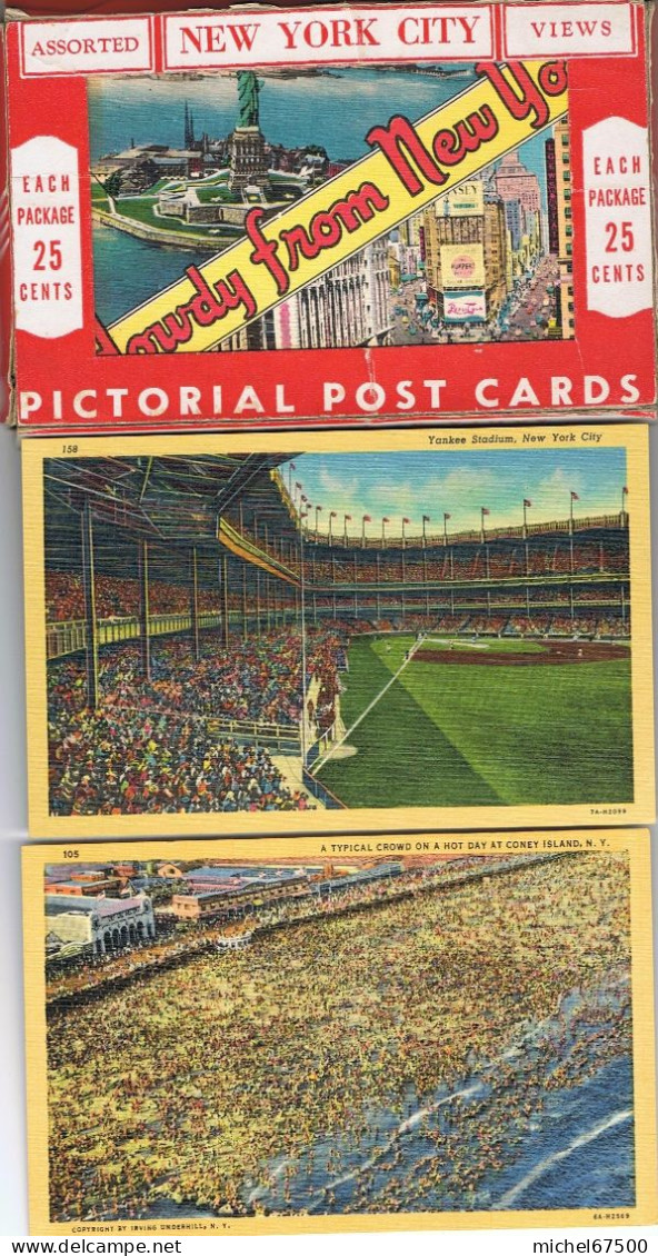 NEW YORK Pochette De 25 Cartes Postales (Années 1950 ?) - Panoramische Zichten, Meerdere Zichten