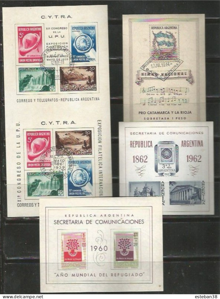 Coleccion De Blockes De Argentina - Hojas Bloque