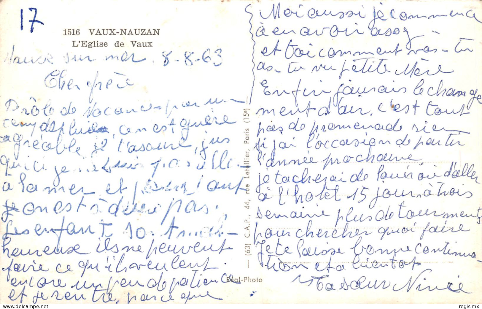 17-VAUX NAUZAN-N°T2594-H/0263 - Vaux-sur-Mer