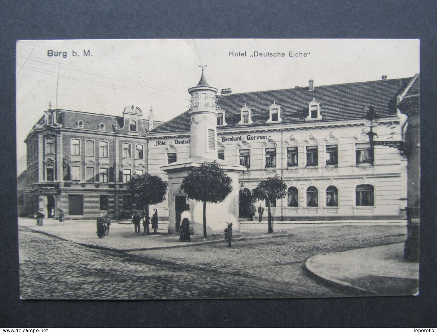 AK BURG B. Magdeburg Hotel Deutsche Eiche 1917 /// D*59355 - Burg