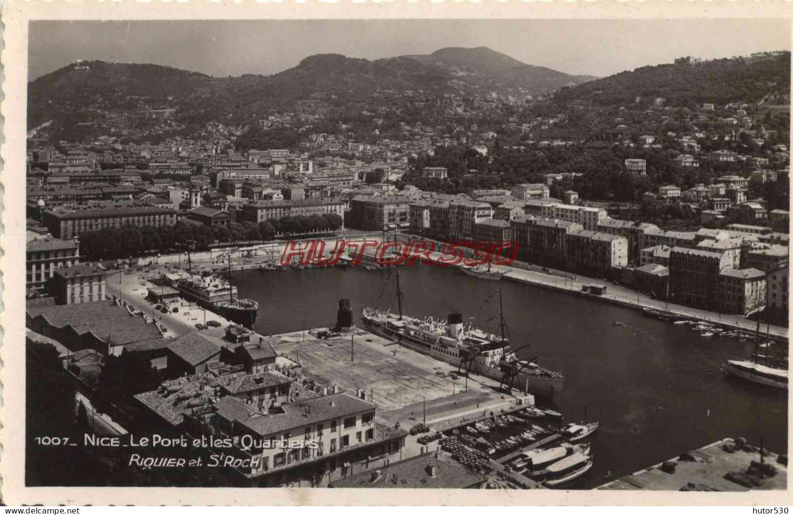 CPSM NICE - LE PORT ET LES QUAIS RIQUIER ET SAINT ROCH - Transport Maritime - Port