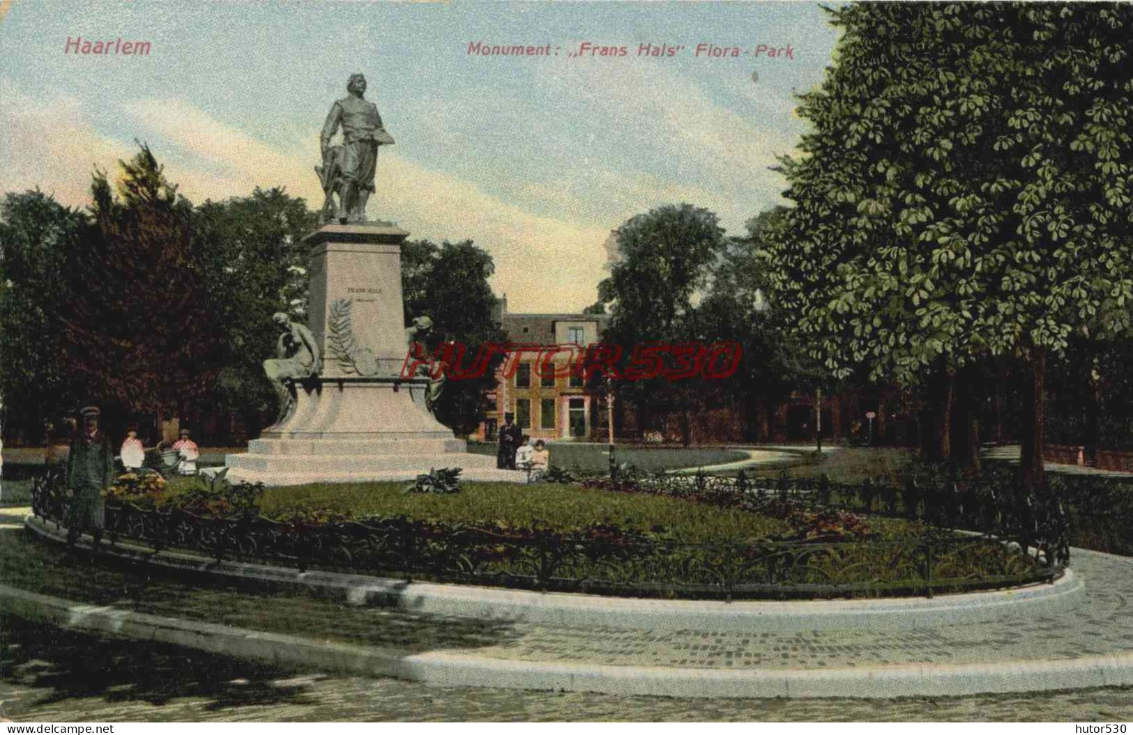 CPA HAARLEM - MONUMENT FRANS HAIS FLORA PARK - Haarlem