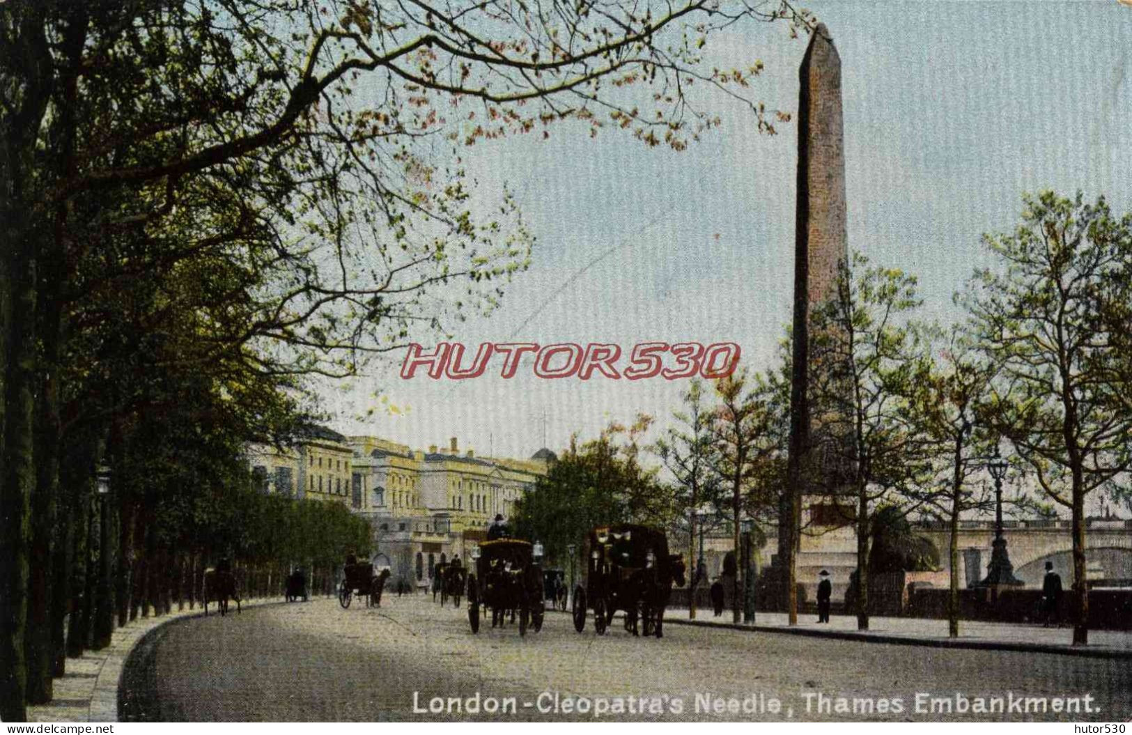 CPA LONDON - CLEOPATRA'S NEEDLE, THAMES EMBANKMENT - River Thames