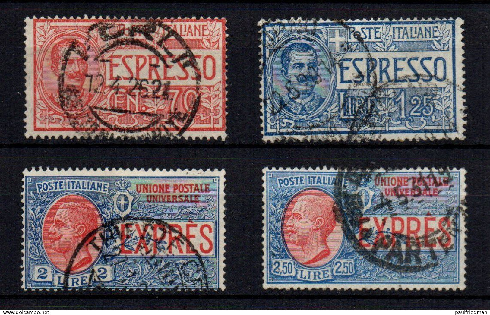 Regno 1924/5 - Espressi - Serie Completa Usata - Posta Espresso