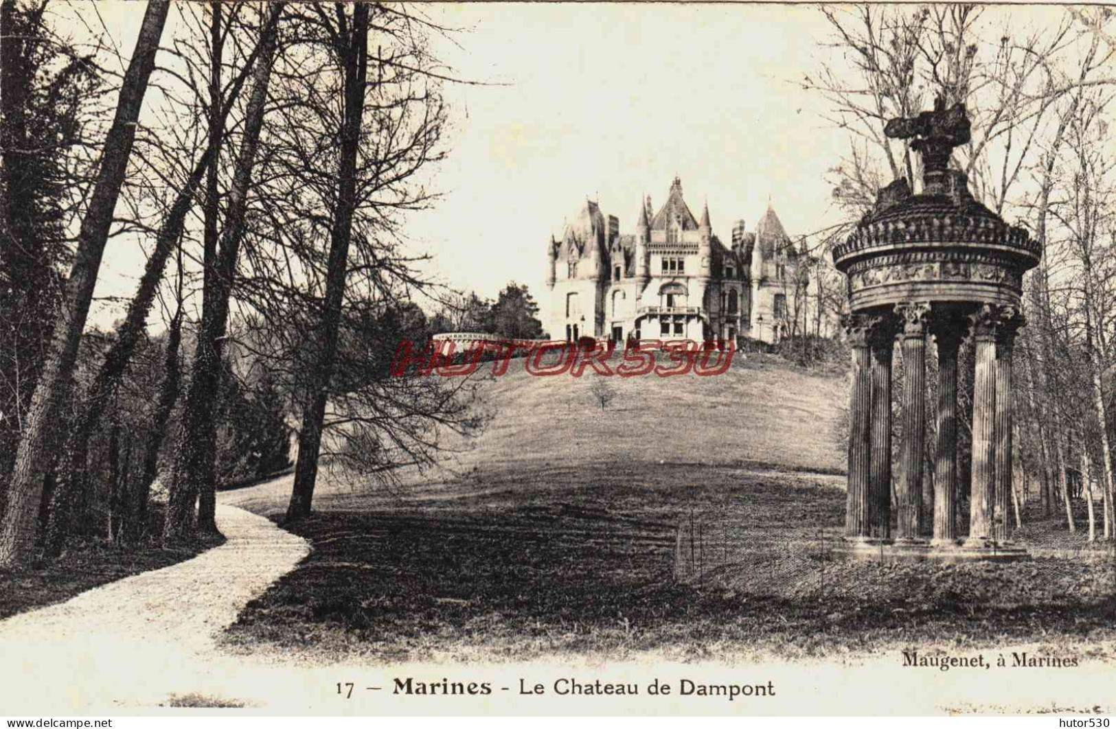 CPA MARINES - VAL D'OISE - LE CHATEAU DE DAMPONT - Marines