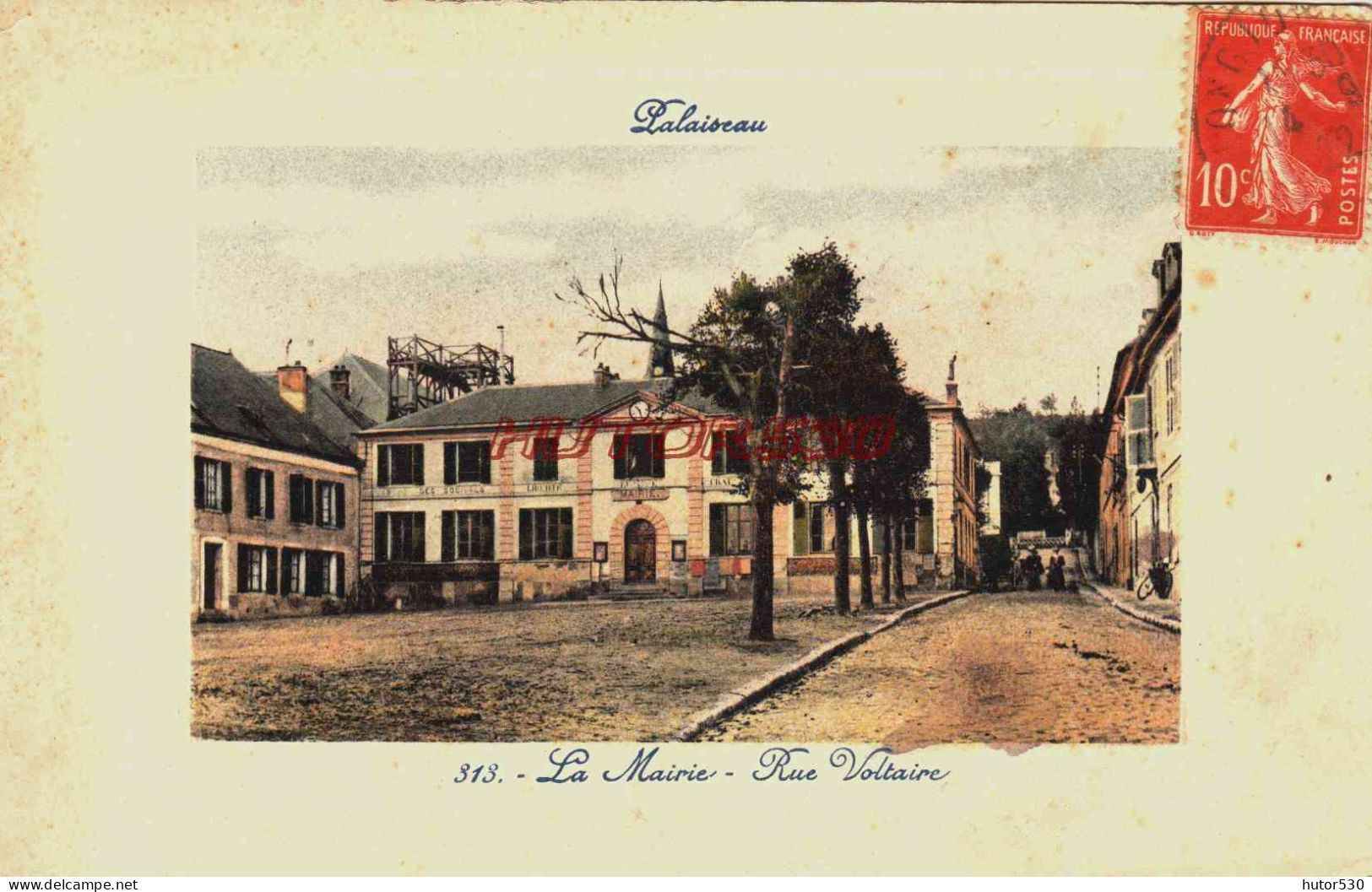 CPA PALAISEAU - ESSONNE - LA MAIRIE - RUE VOLTAIRE - Palaiseau