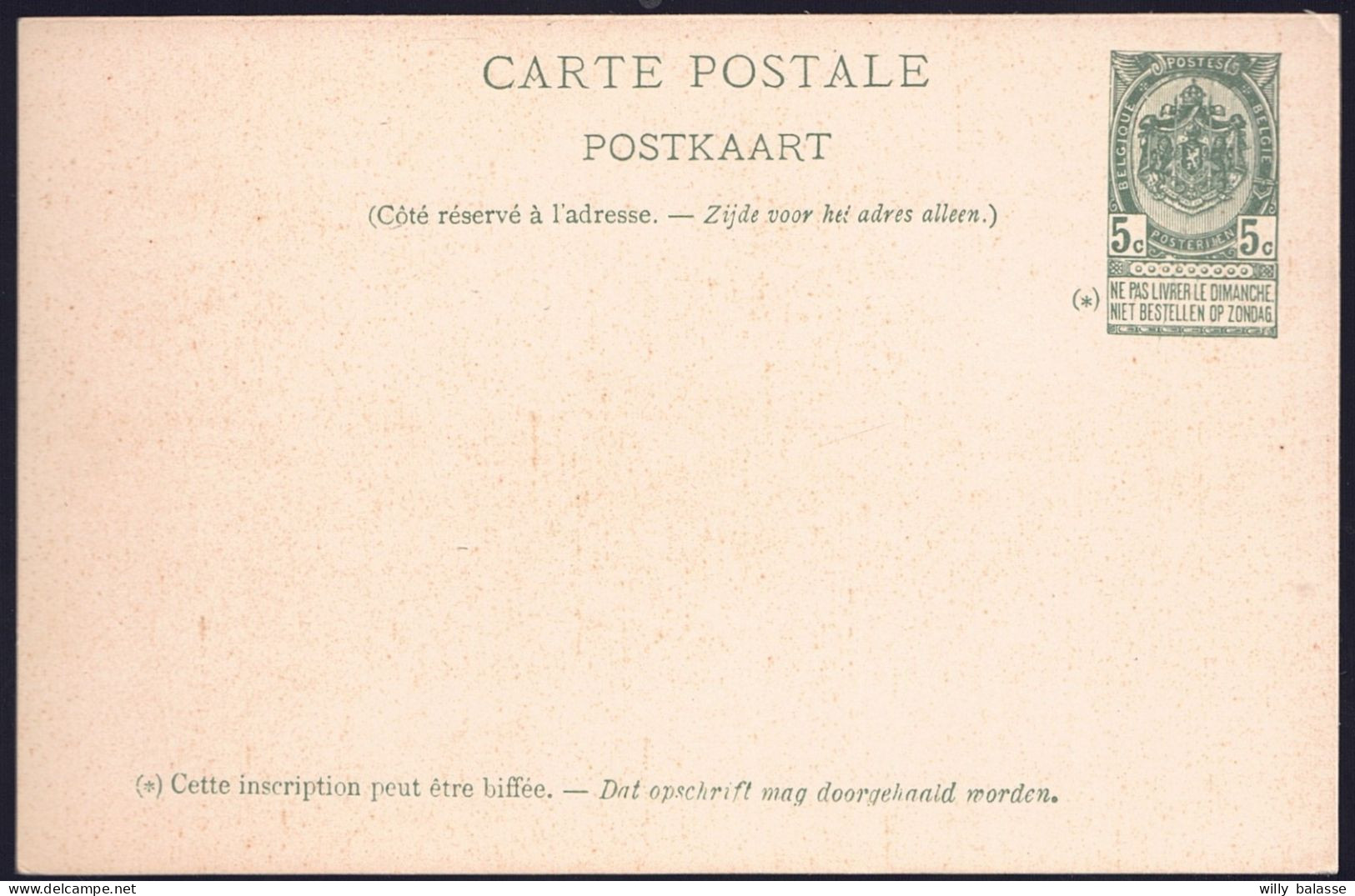 +++ Entier Postal  5c Vert - Paquebots De L'Etat Belge - Ostende Douvres - LA FLANDRE - Illustrateur  // - Bootkaarten