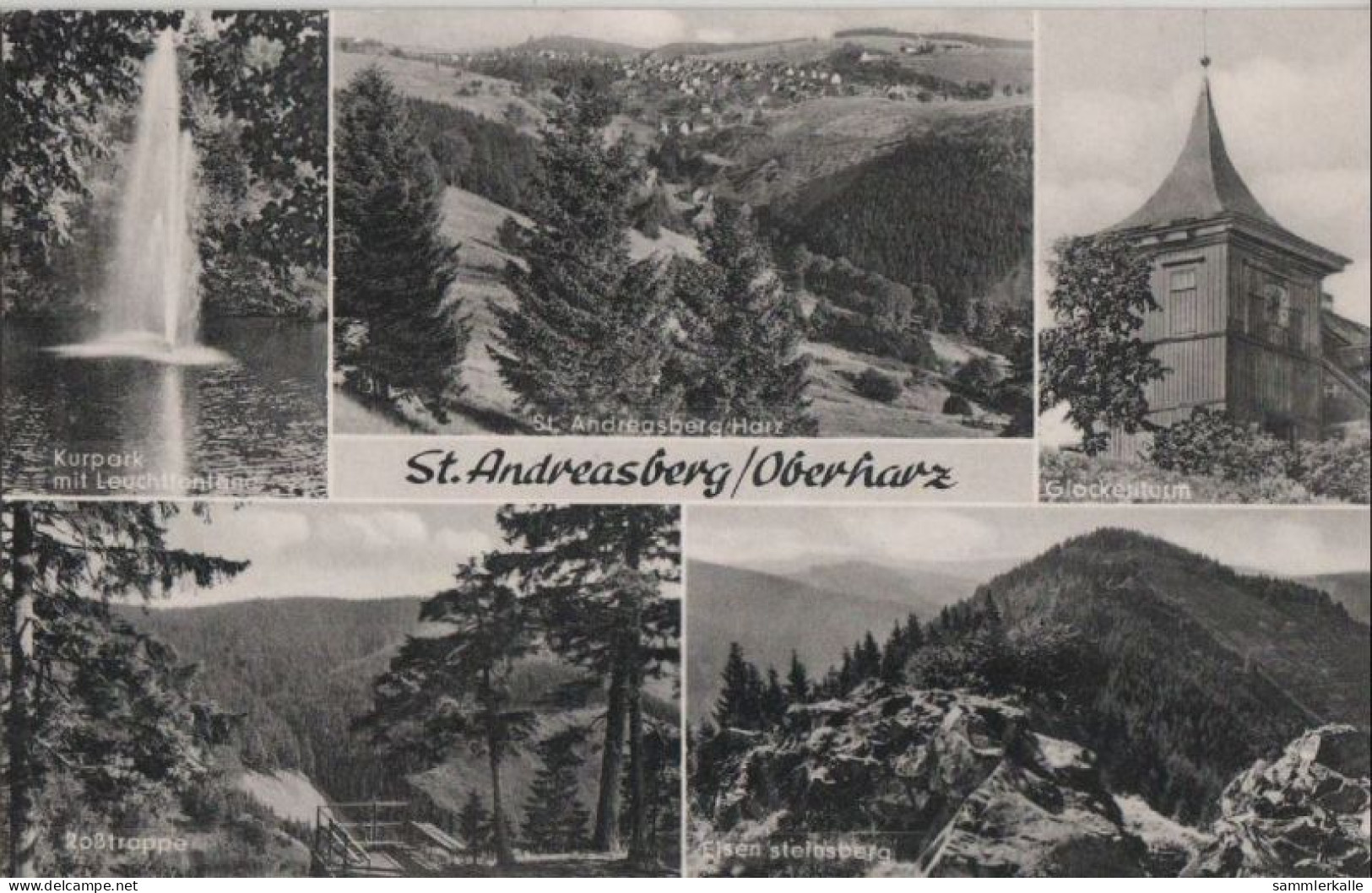 87324 - St. Andreasberg - U.a. Kurpark Mit Leuchtfontäne - Ca. 1960 - Braunlage
