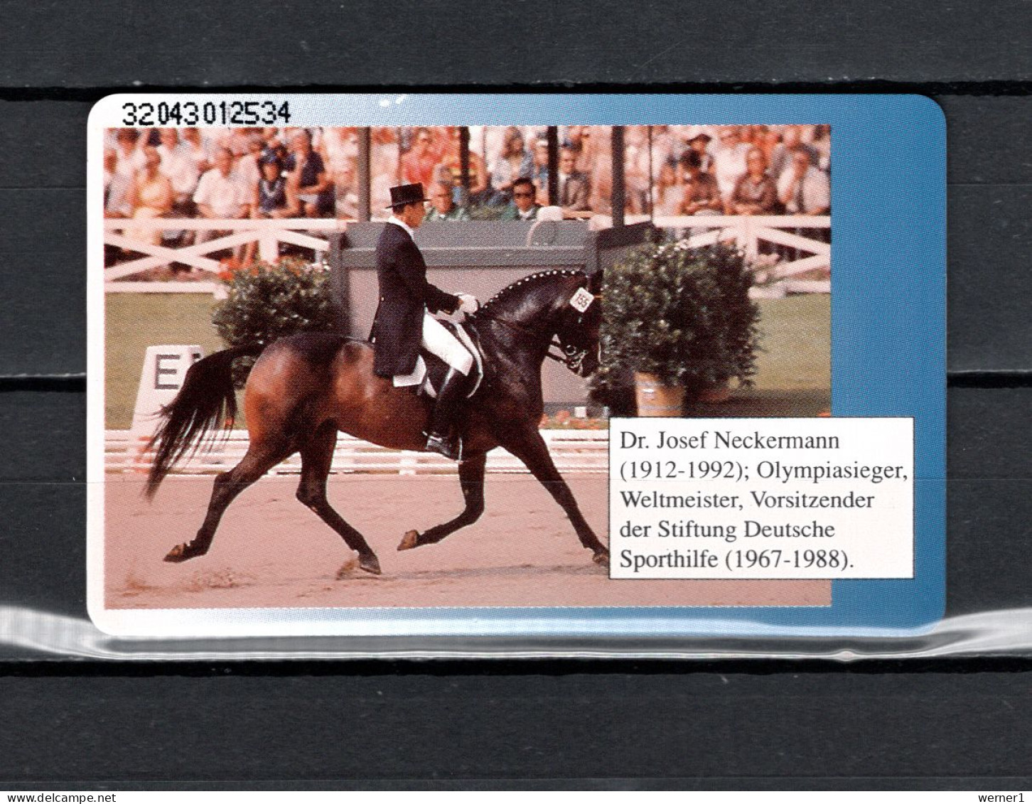 Germany 1992 Olympic Games Barcelona, Equestrian Telephone Card - Olympic Games