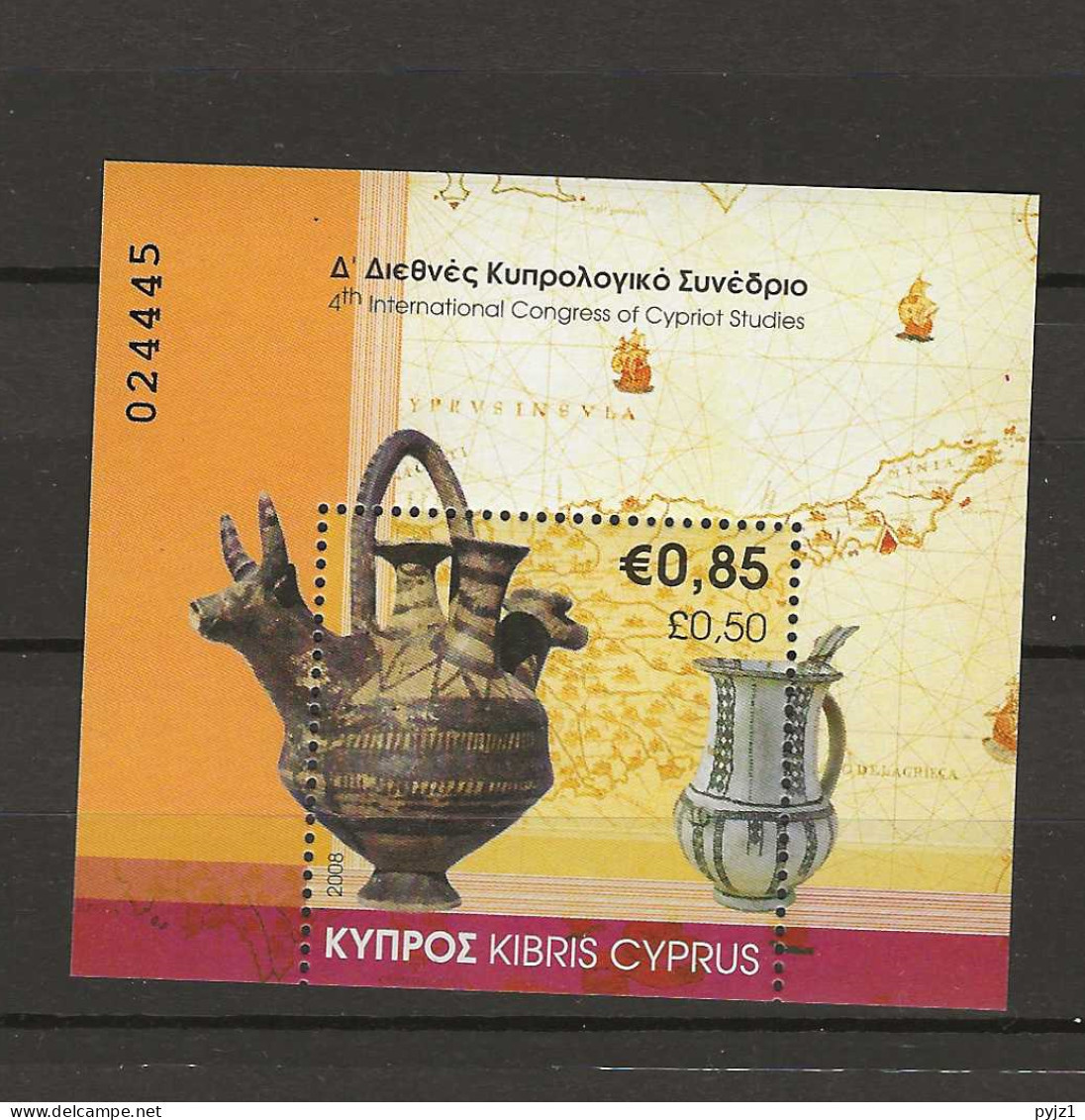 2008 MNH Cyprus, Mi Block 29 Postfris ** - Unused Stamps