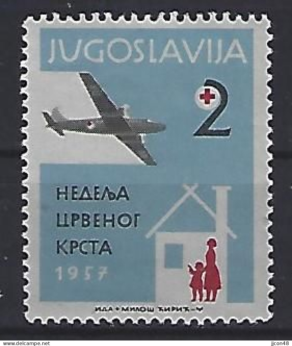 Jugoslavia 1957  Zwangszuschlagsmarken (**) MNH  Mi.18 - Wohlfahrtsmarken