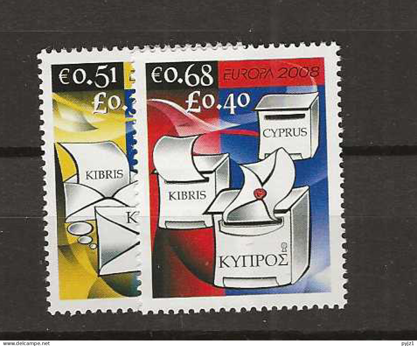 2008 MNH Cyprus Postfris** - 2008