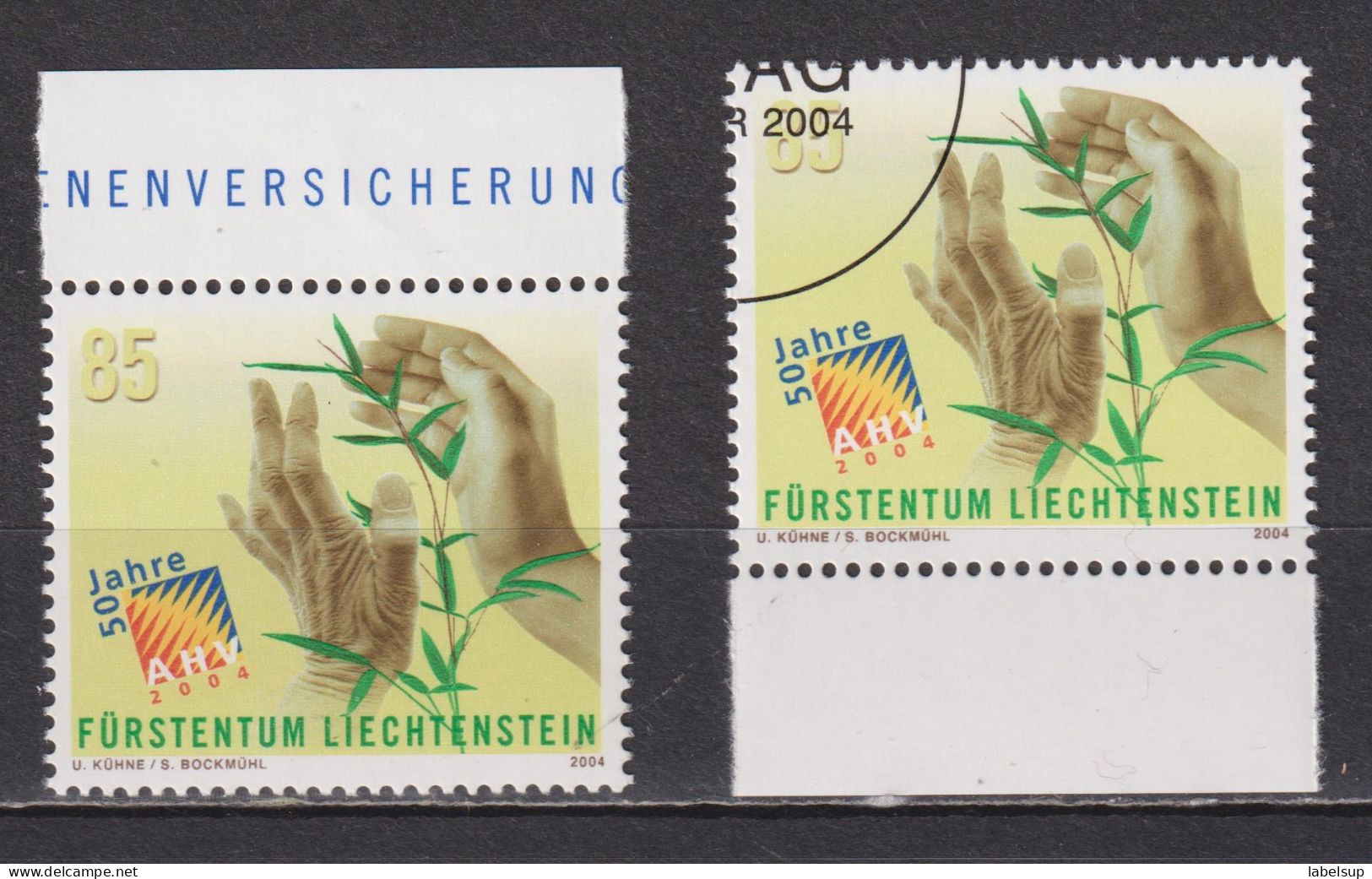 Lot De Timbres Neuf** Et Oblitéré Du Liechtenstein De 2004 YT 1280 MI 1339 MNH - Blocs & Feuillets