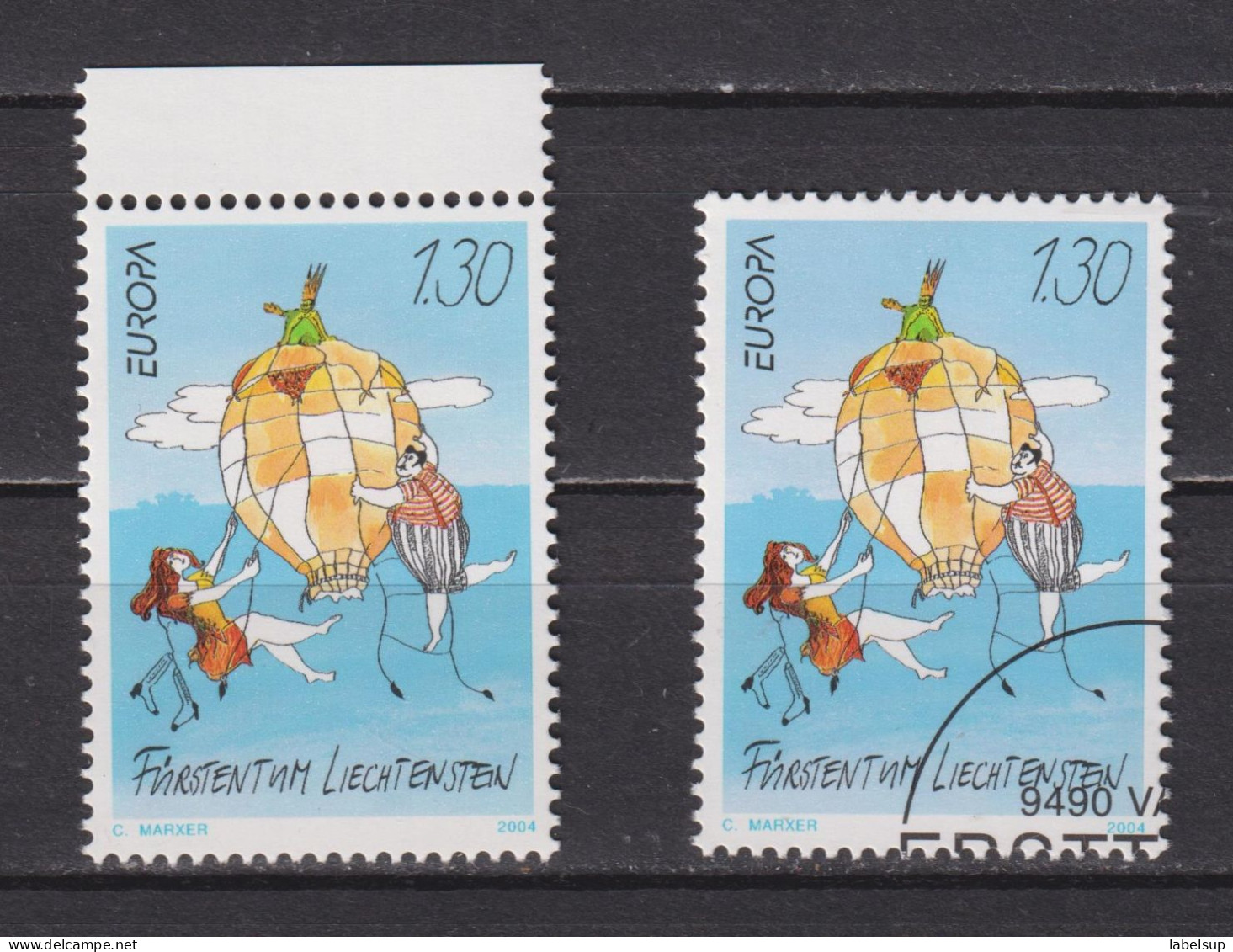 Lot De Timbres Neuf** Et Oblitéré Du Liechtenstein De 2004 YT 1281 MI 1340 MNH - Blocs & Feuillets