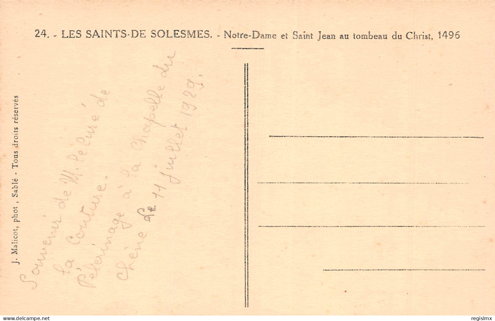 59-SOLESMES-N°T2605-B/0351 - Solesmes