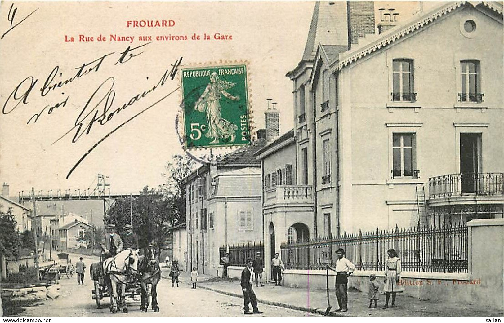 54 ♥ FROUARD ♥ Rue De Nancy Aux Environs De La Gare , * 467 12 - Frouard