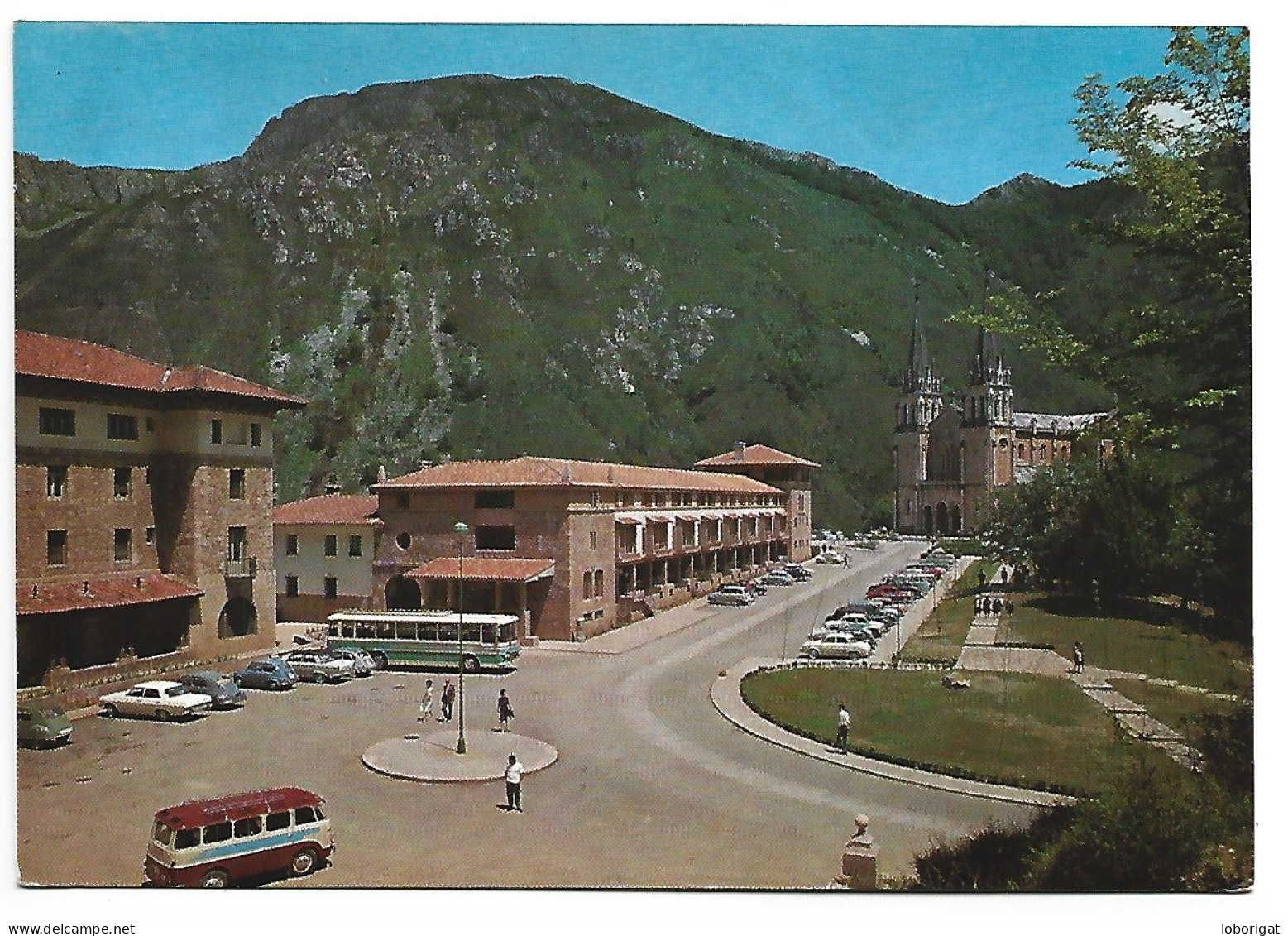 ESPLANADA Y CATEDRAL.- COVADONGA / ASTURIAS .- ( ESPAÑA) - Asturias (Oviedo)