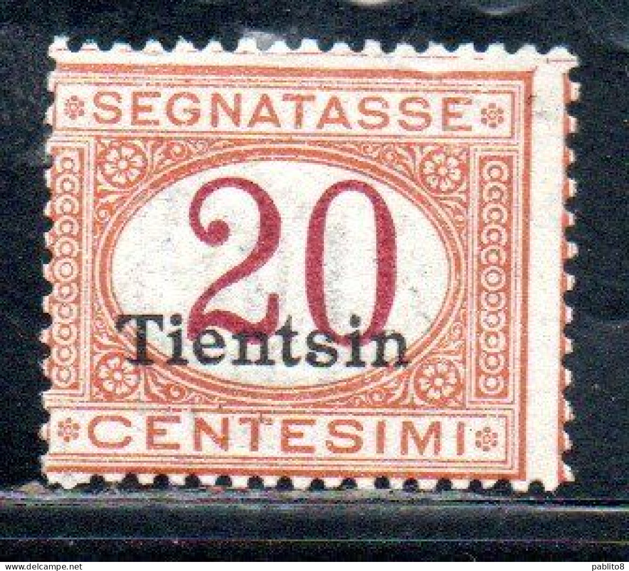 TIENTSIN TIENSTIN 1917 SEGNATASSE POSTAGE DUE TASSE TAXES CENT. 20 C MNH - Tientsin