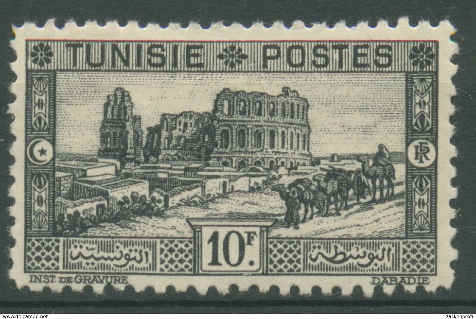Tunesien 1934 Römisches Amphitheater El Djem 189 Mit Falz - Unused Stamps