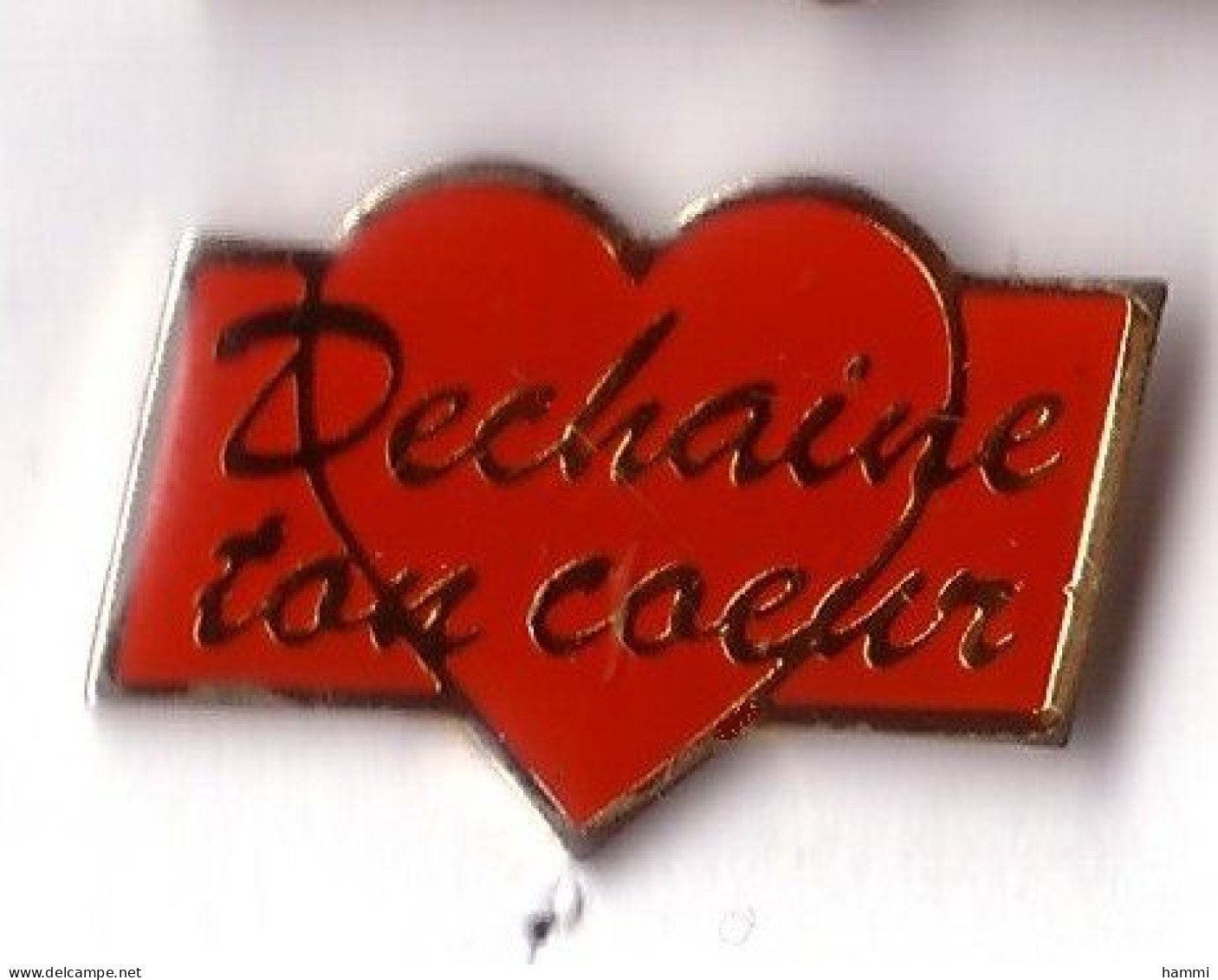 RR44 Pin's CŒUR HEART DÉCHAÎNE TON CŒUR 2 Achat Immédiat - Médical