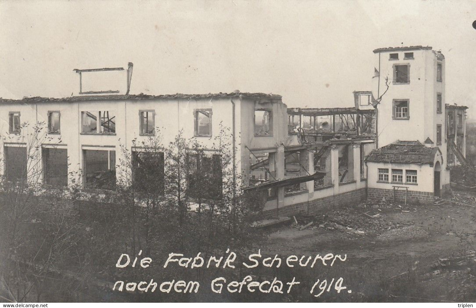 Logelbach (Wintzenheim) - Fabrik Scheurer Nach Dem Gefecht 1914 - Wintzenheim