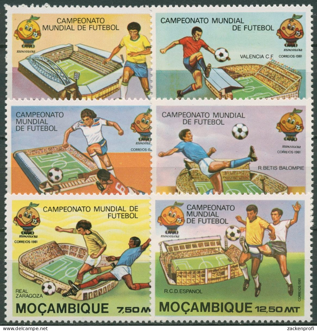 Mocambique 1981 Fußball-WM In Spanien Stadien 788/93 A Postfrisch - Mosambik