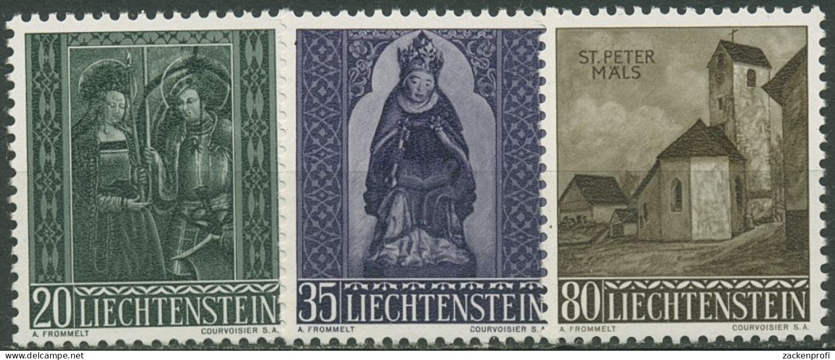 Liechtenstein 1958 Weihnachten Heilige 374/76 Postfrisch - Ungebraucht
