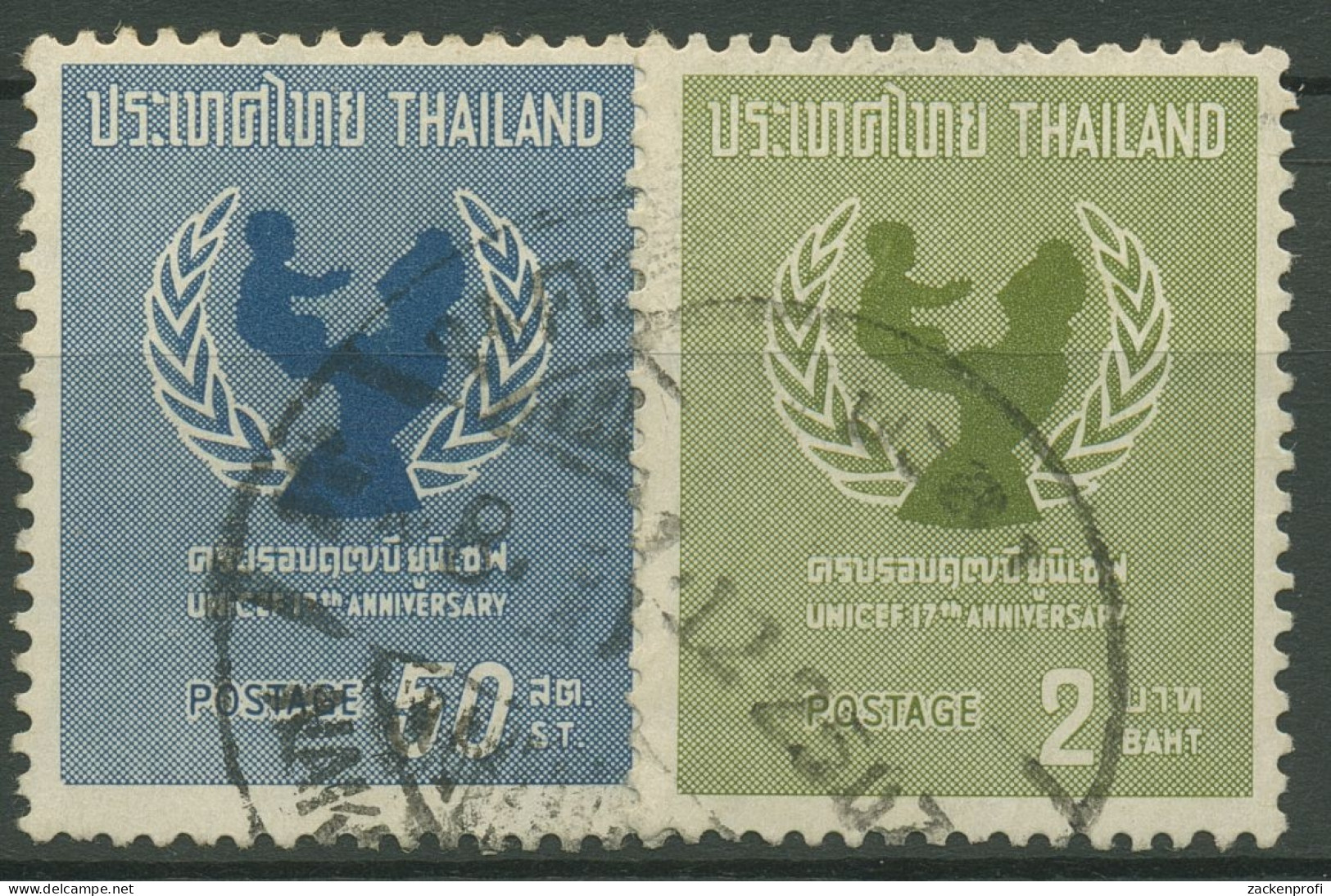 Thailand 1964 Kinderhilfswerk UNICEF 437/38 Gestempelt - Thailand