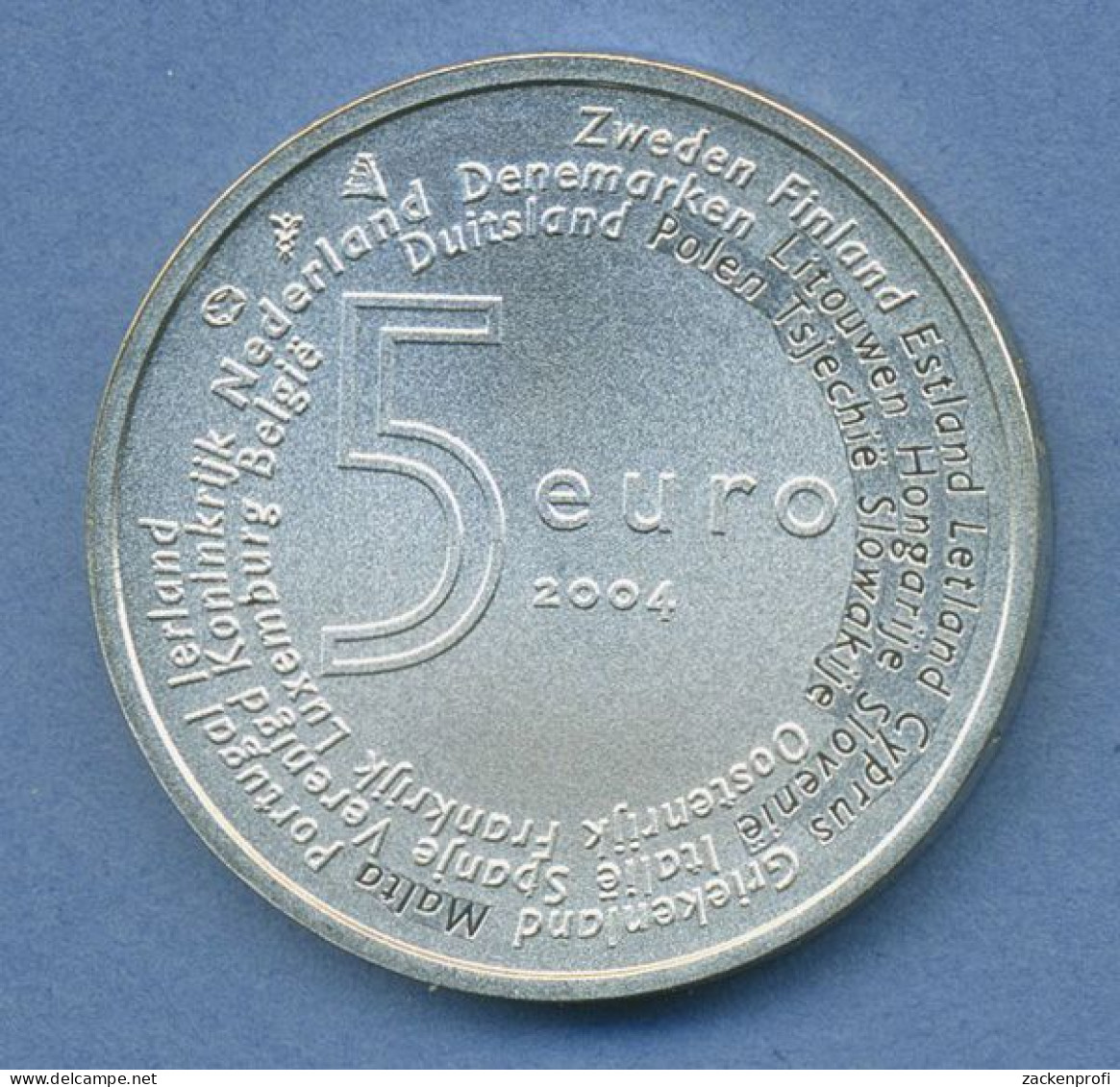 Niederlande 5 Euro 2004 EEC -Staaten, Silber, KM 252, Vz/st (m4360) - Pays-Bas