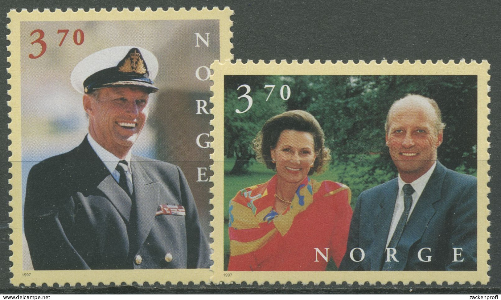 Norwegen 1997 König Harald V., Königin Sonja 1244/45 Postfrisch - Ongebruikt