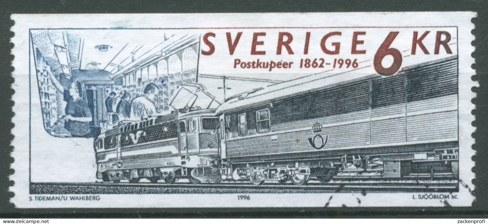 Schweden 1996 Bahnpost Postsortierung Lokomotive 1932 Gestempelt - Gebraucht