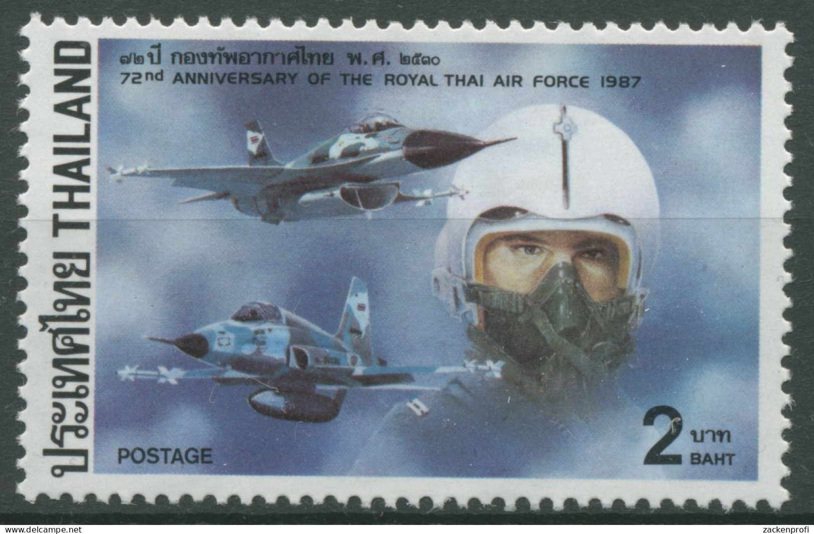 Thailand 1987 72 Jahre Luftstreitkräfte 1194 Postfrisch - Thailand