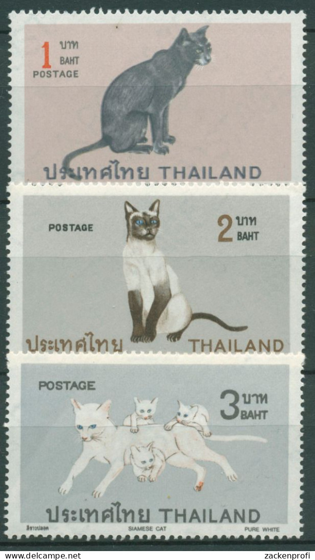 Thailand 1971 Tiere Katzen Siamkatzen 589/91 Postfrisch - Thailand