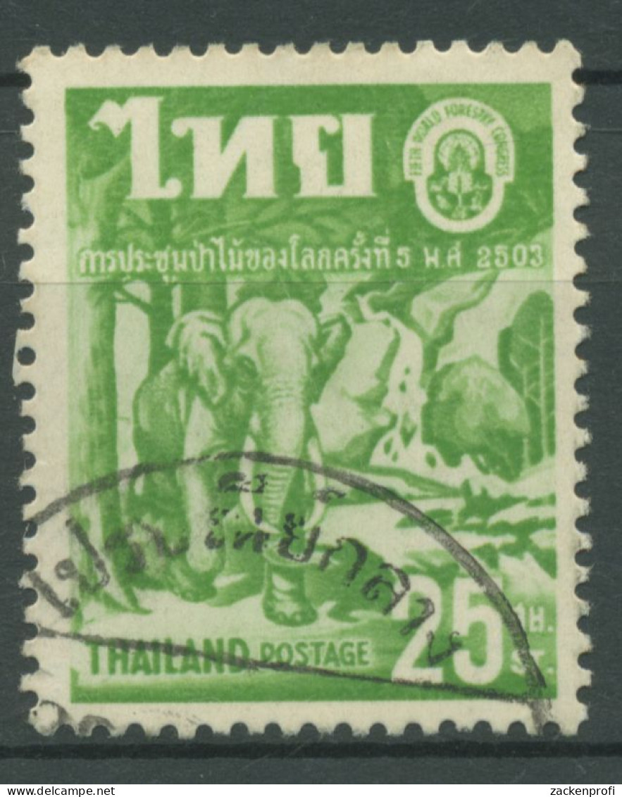 Thailand 1960 Forstkongress Elefant 351 Gestempelt - Thailand