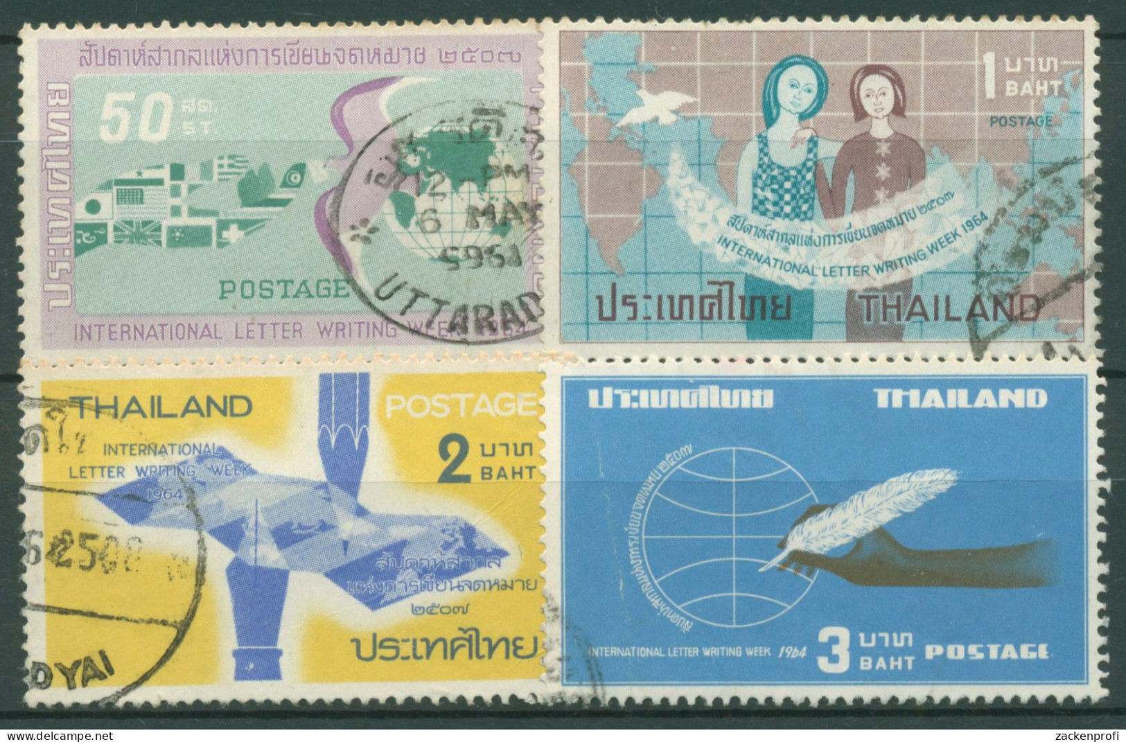 Thailand 1964 Internationale Briefwoche 439/42 Gestempelt - Thailand