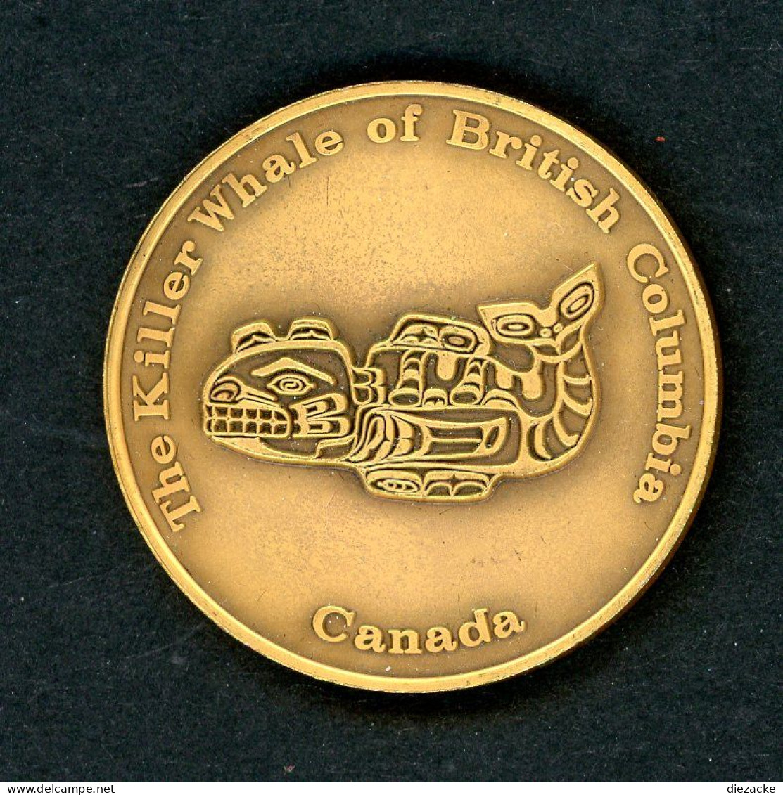 Kanada Medaille Killer Whale Of British Columbia, Bronze (M5032 - Probeabschläge & Nachprägungen