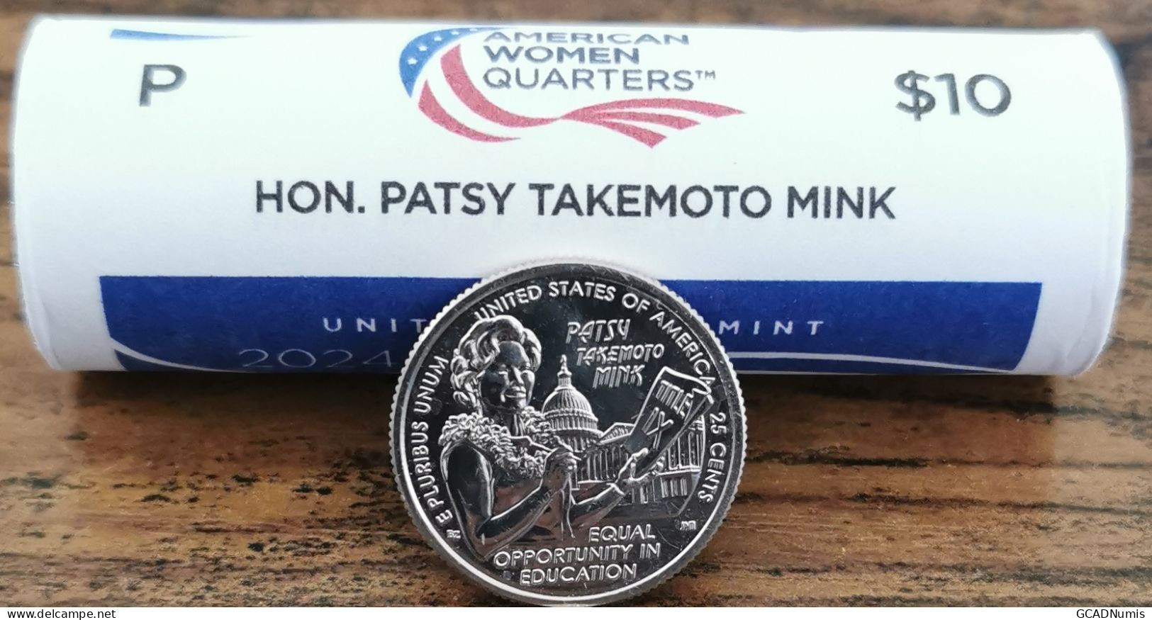 Quarter Dollar USA Patsy TAKEMOTO MINK - 2024 P - LIBERTY - American Woman - Non Classés