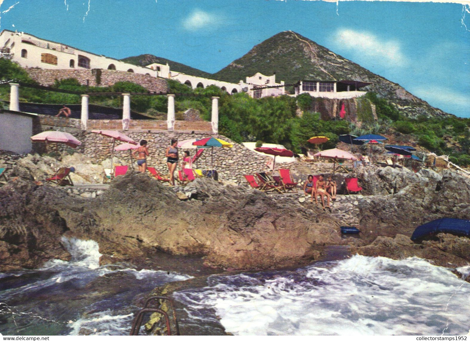 S. FELICE CIRCEO, LATINA, LAZIO, HOTEL, ARCHITECTURE, UMBRELLA, ITALY, POSTCARD - Latina