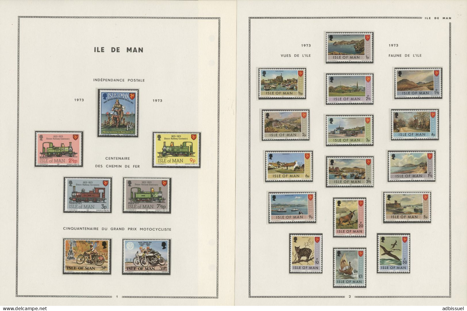 ILE DE MAN Collection De 1973 à 1988 Neufs ** (MNH) Cote Totale 424,05 € Voir Suite Et 18 Photos - Collections