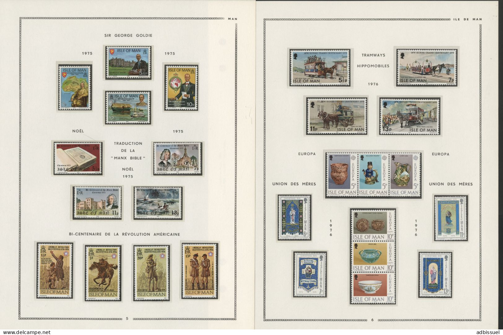 ILE DE MAN Collection De 1973 à 1988 Neufs ** (MNH) Cote Totale 424,05 € Voir Suite Et 18 Photos - Collections